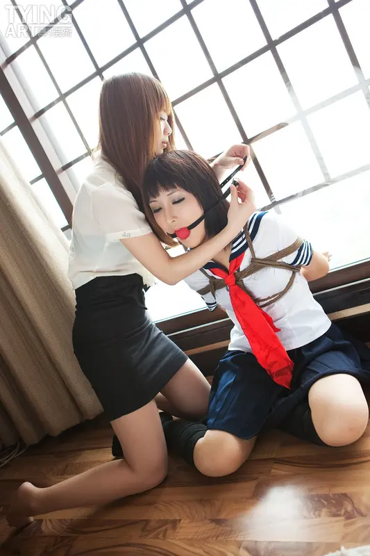 [禁忌摄影]Taboo-love NO.091 TyingArt 縛リ芸術 Dimdim & Shiryl OL & School Girl 1 - 禁忌摄影
