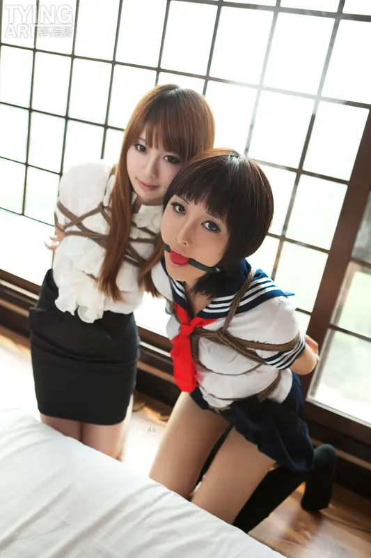 [禁忌摄影]Taboo-love NO.092 TyingArt 縛リ芸術 Dimdim & Shiryl OL & School Girl 2 - 禁忌摄影